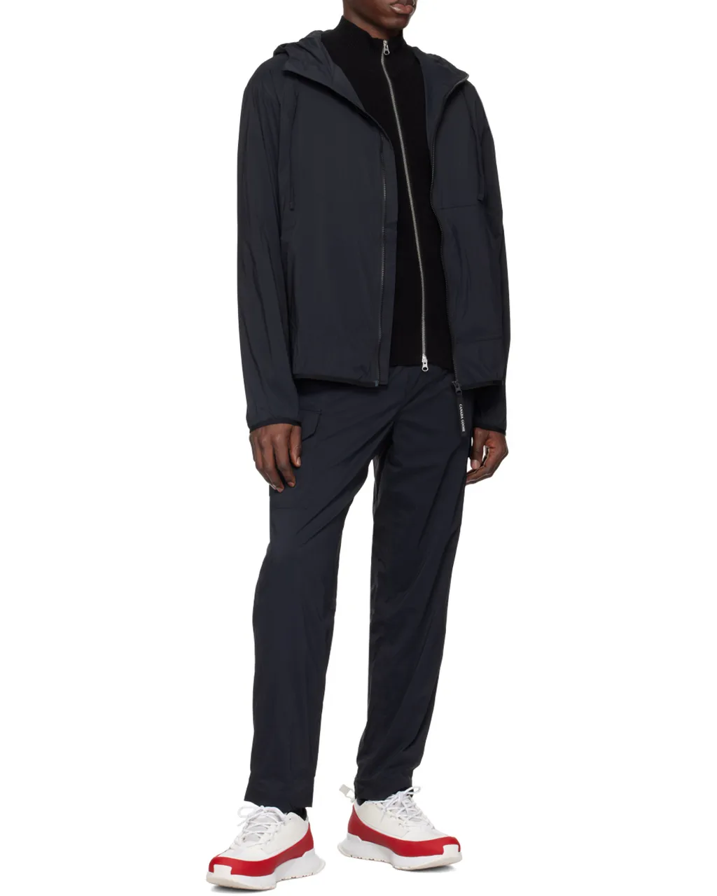 Logo Patch Drawstring Cargo Trousers