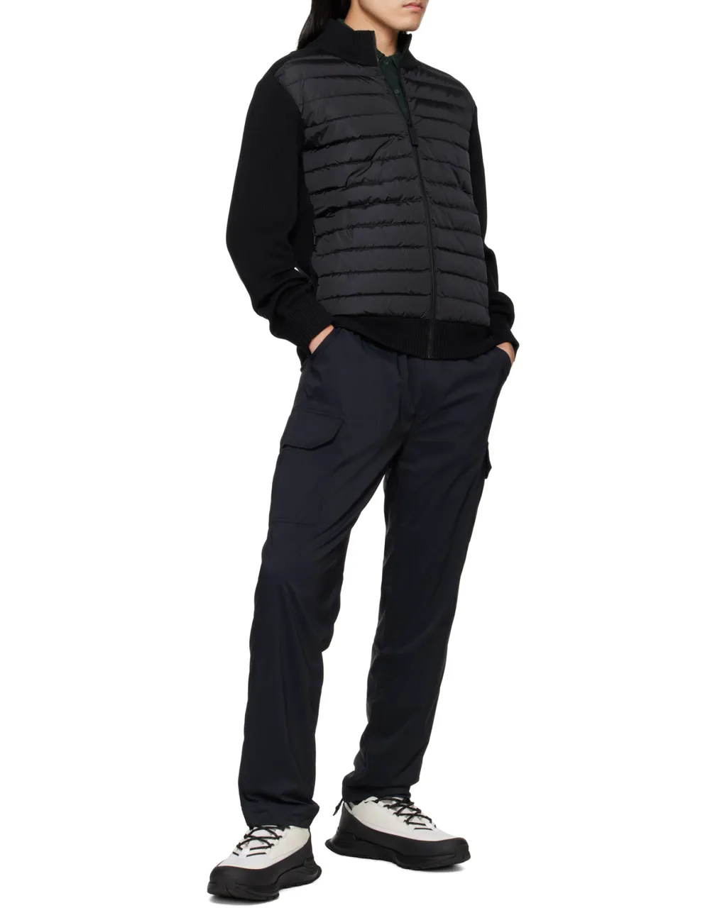 Logo Patch Drawstring Cargo Trousers