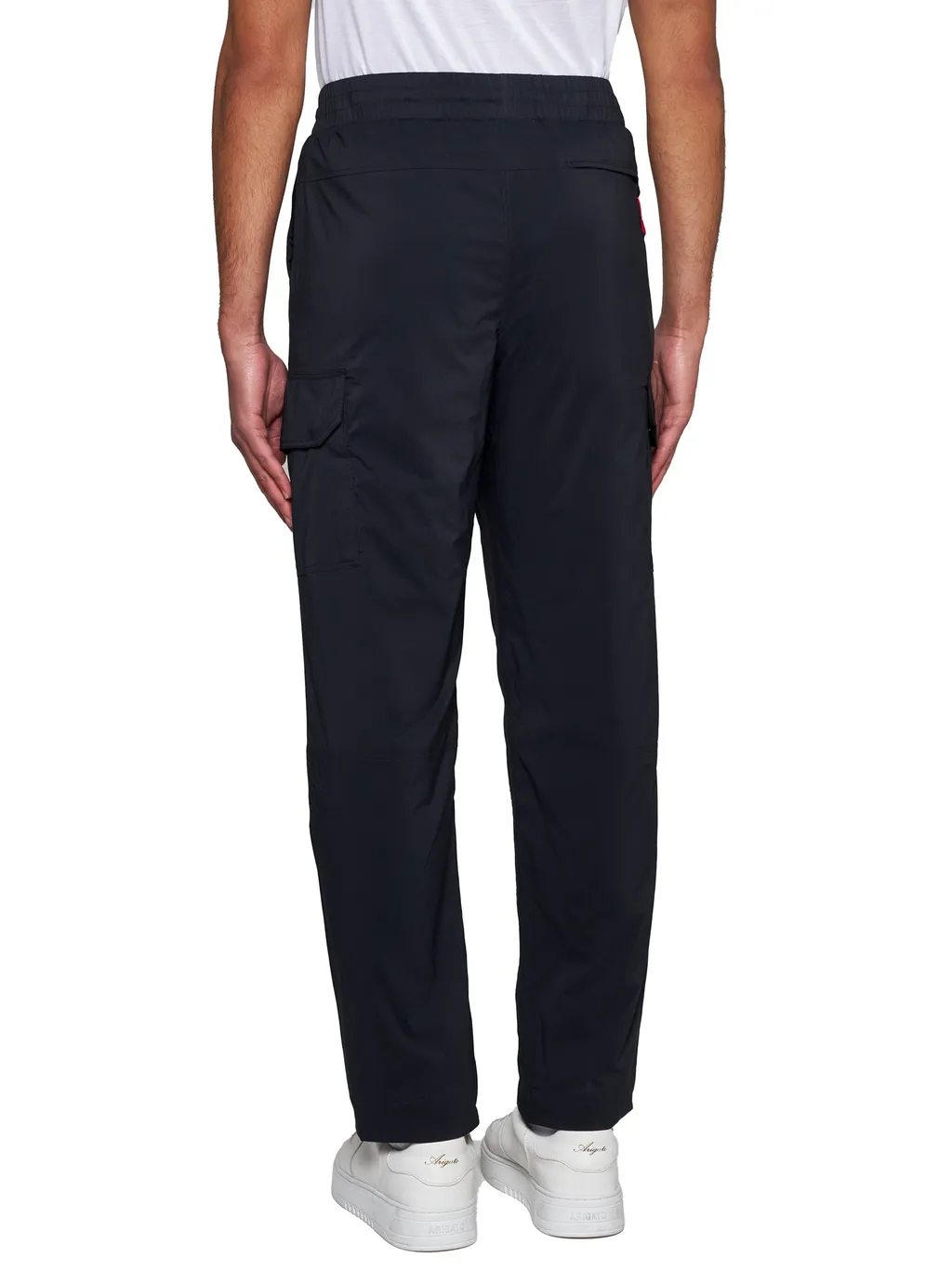 Logo Patch Drawstring Cargo Trousers