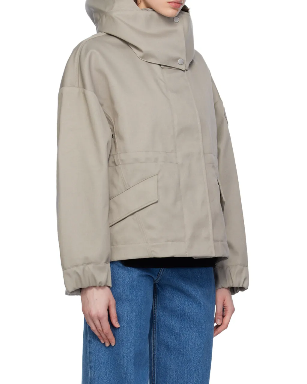 Olivine Zipper Casual Jacket