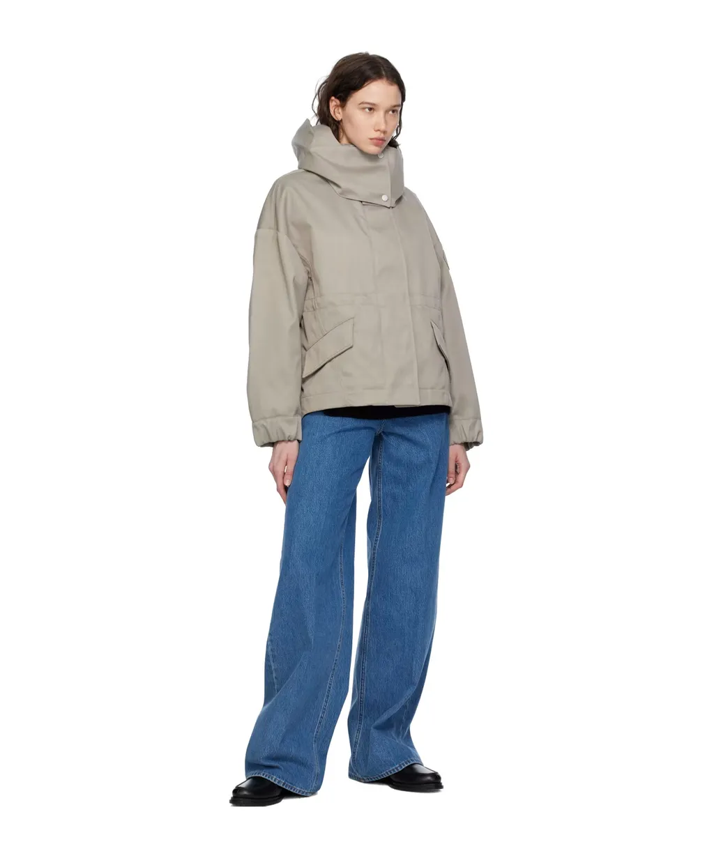 Olivine Zipper Casual Jacket