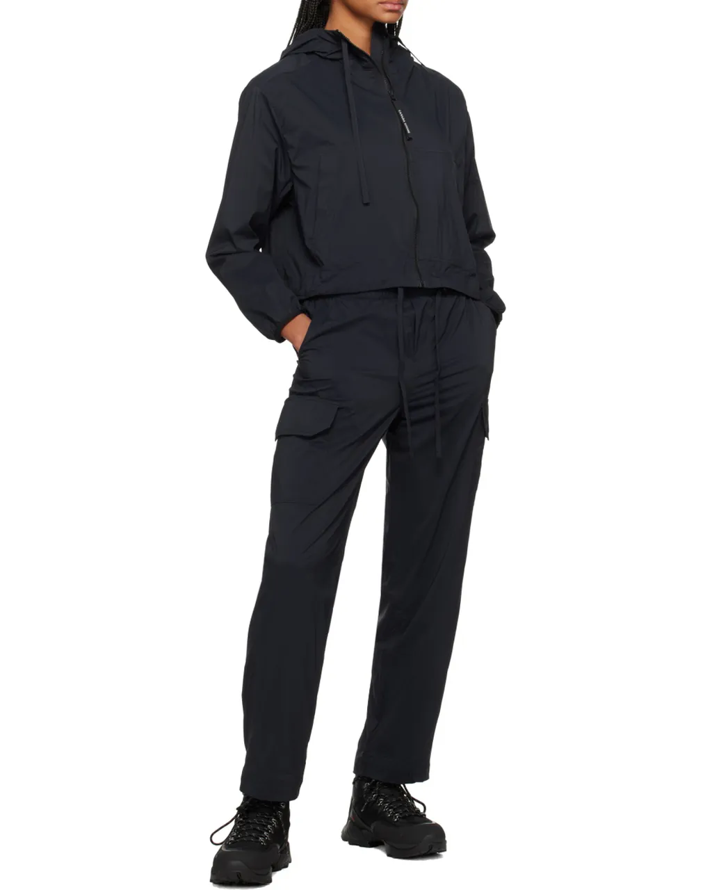 Kaslo Zip-Up Cropped Windbreaker