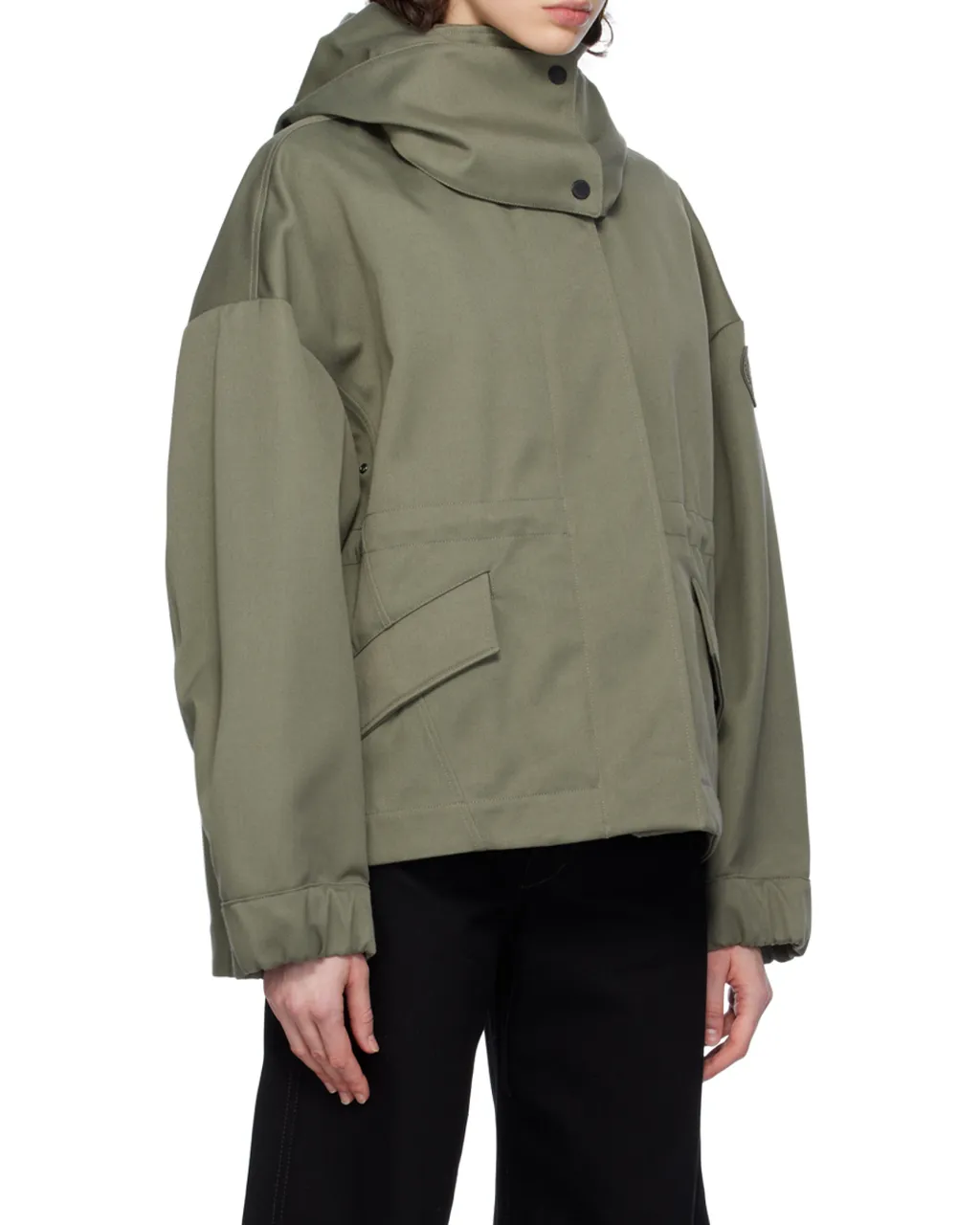 Concealed Fastened Hooded Jacket