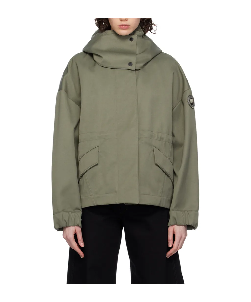Concealed Fastened Hooded Jacket