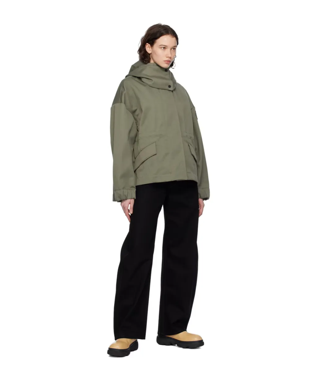 Concealed Fastened Hooded Jacket