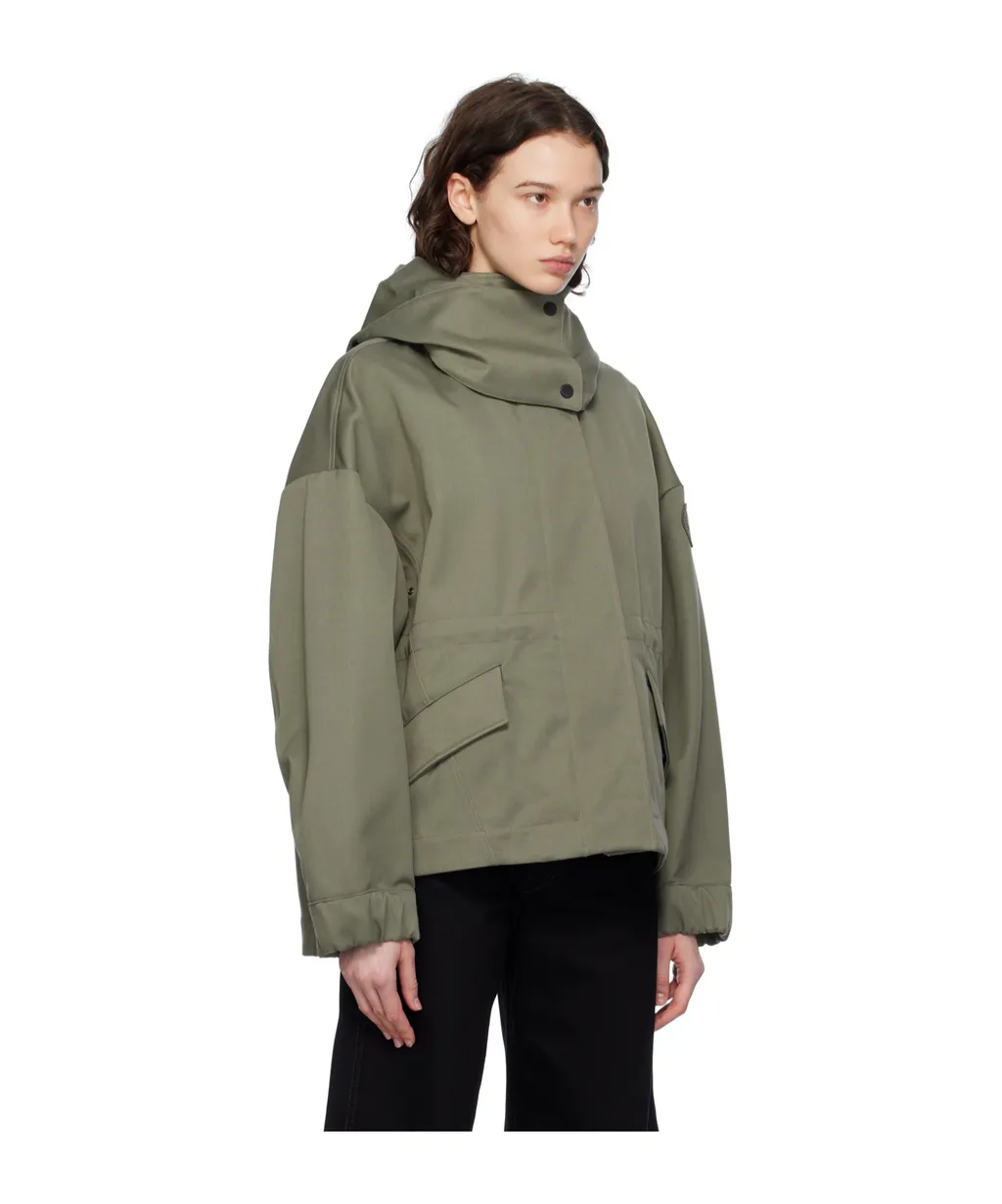Concealed Fastened Hooded Jacket