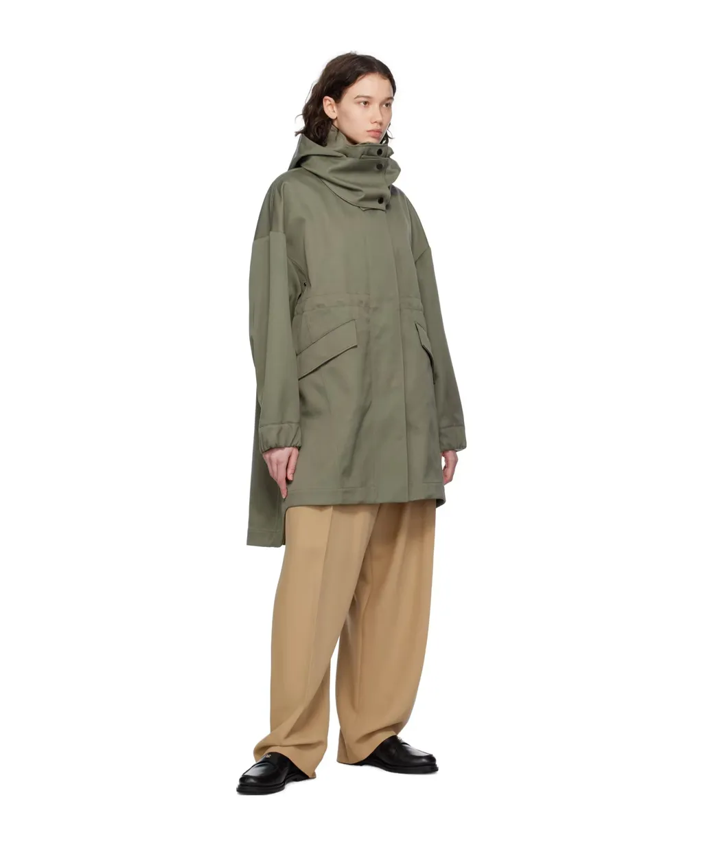 Olivine Long-Sleeved Parker Coat