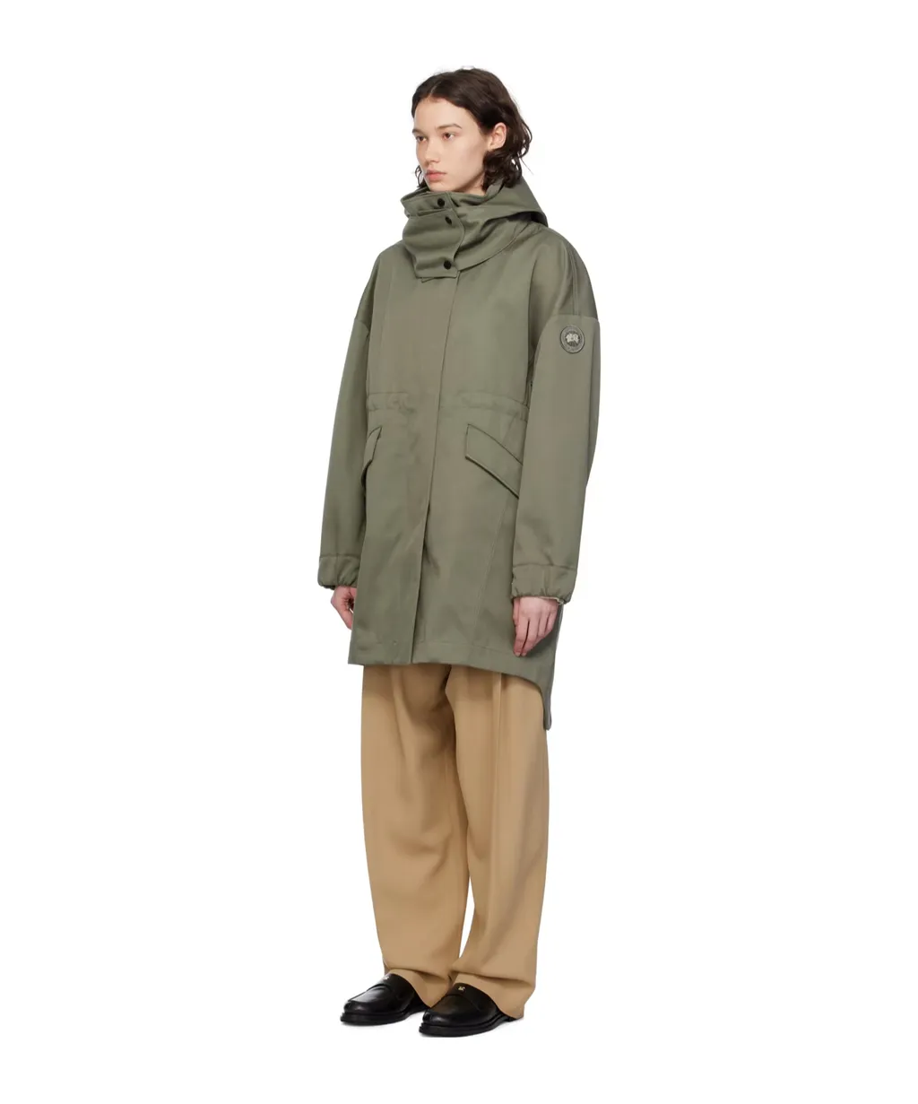 Olivine Long-Sleeved Parker Coat
