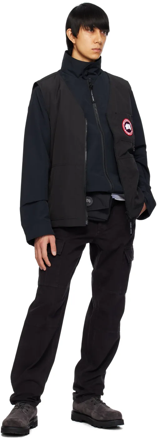 Logo Patch Zipped Vest