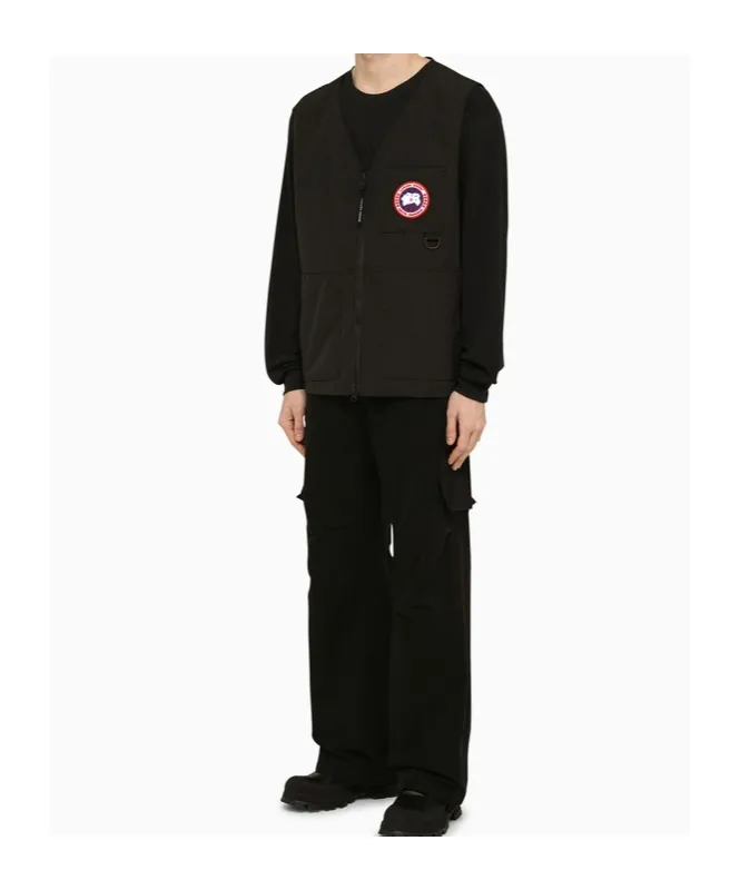 Logo Patch Zipped Vest