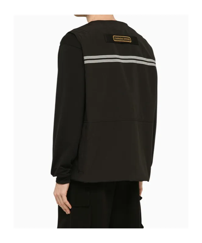 Logo Patch Zipped Vest