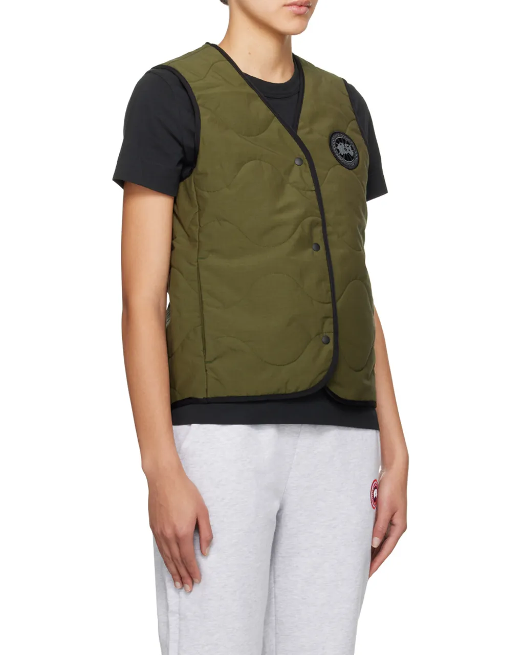 Logo Patch Padded Vest