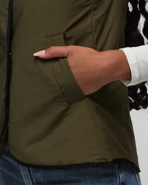 Logo Patch Padded Vest