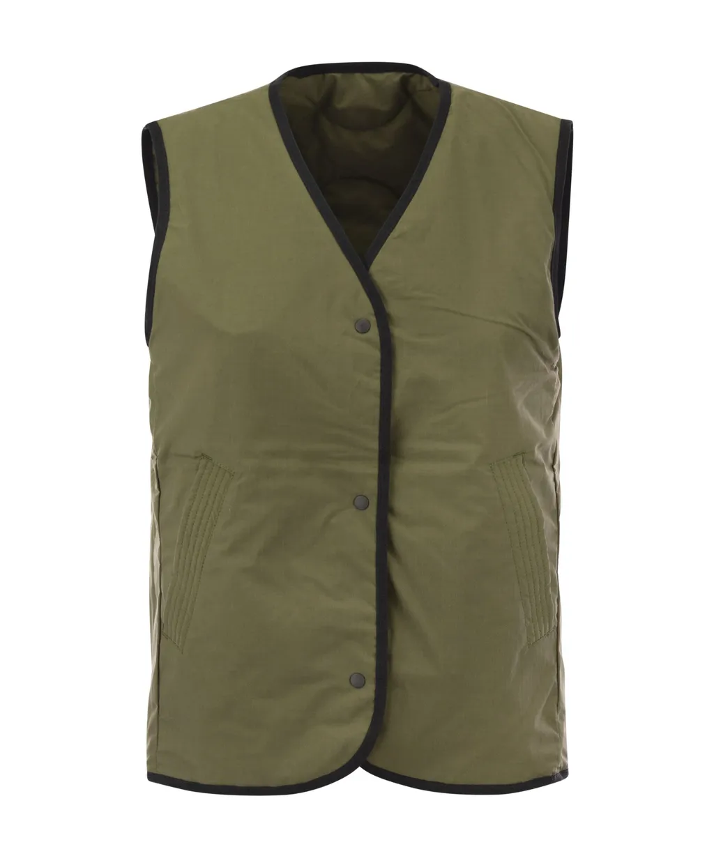 Logo Patch Padded Vest