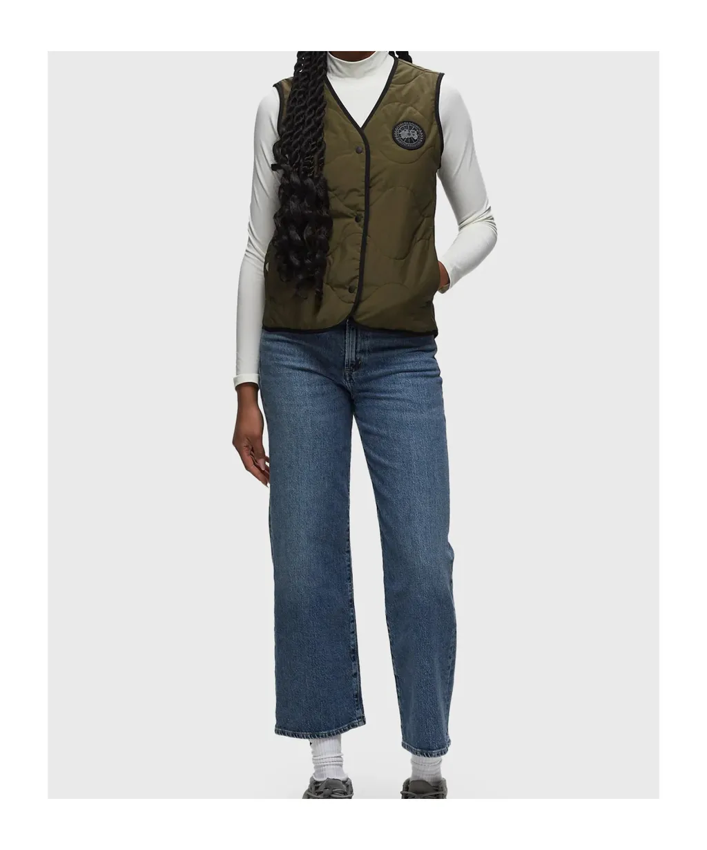 Logo Patch Padded Vest