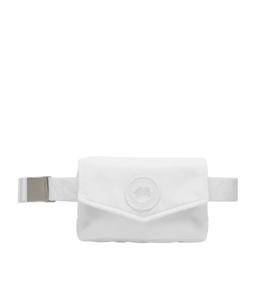 Logo-Patch Foldover Top Belt Bag