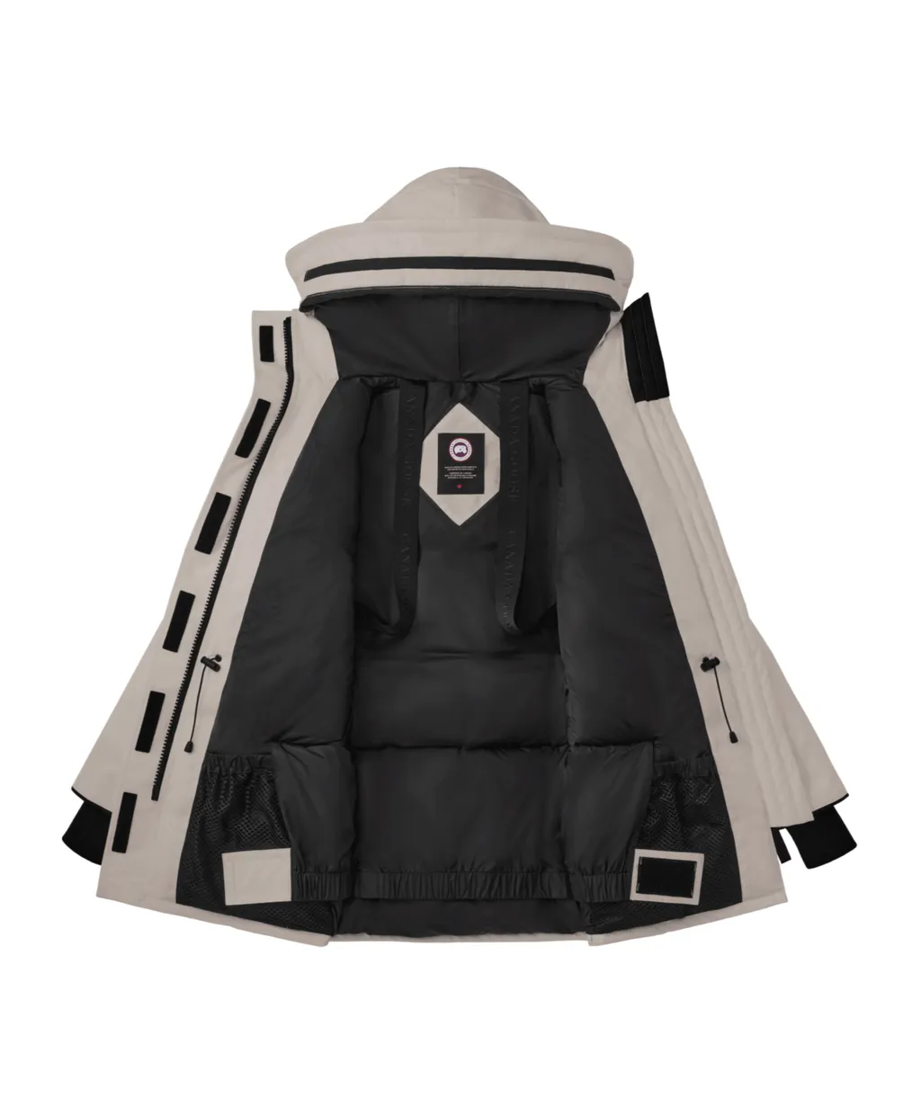 Logo Patch Parka Coat