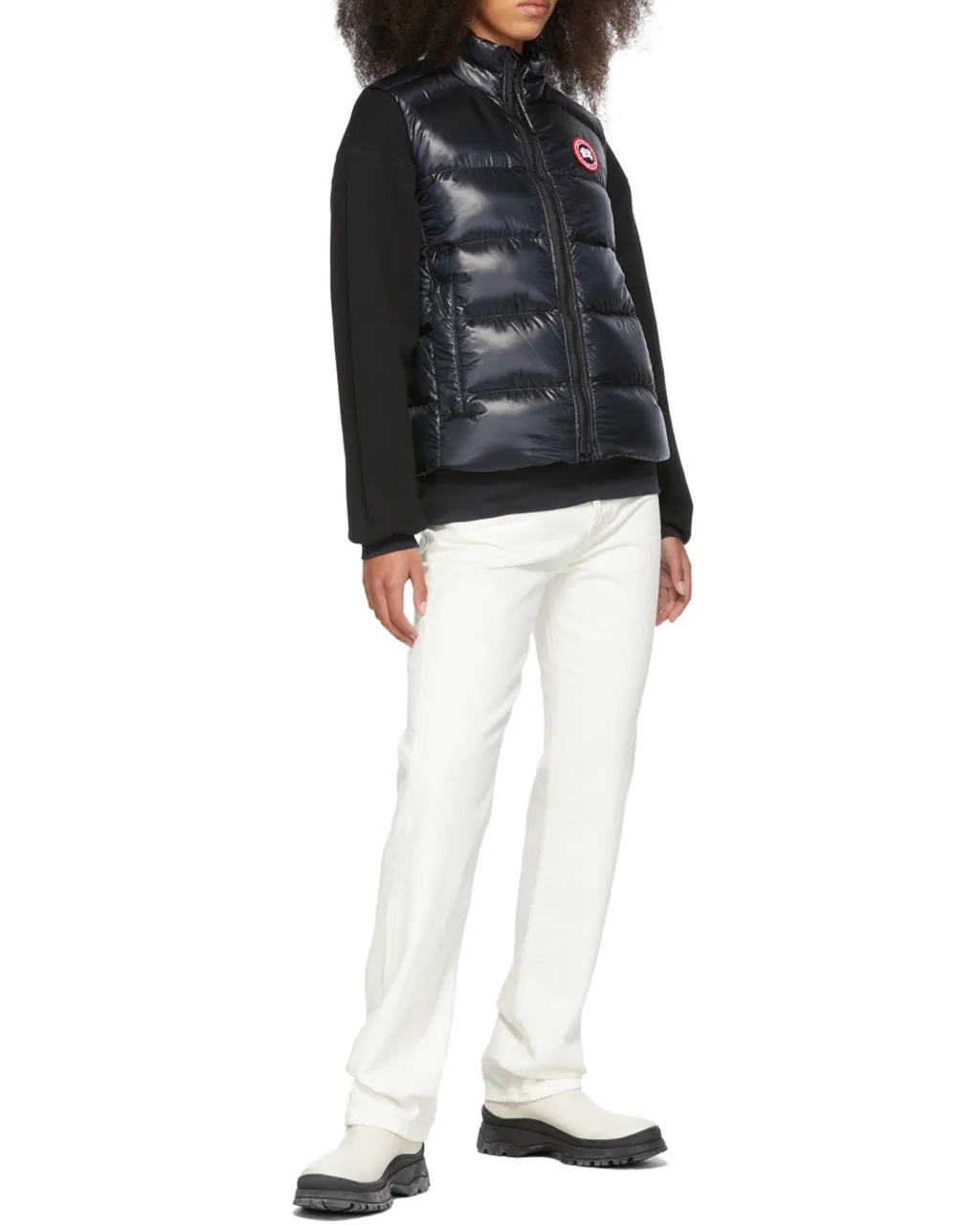 Logo Patch Zip-Up Padded Gilet