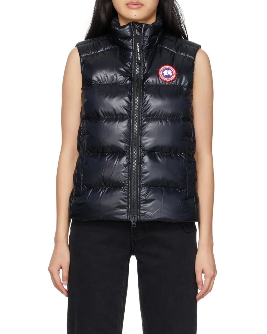 Logo Patch Zip-Up Padded Gilet