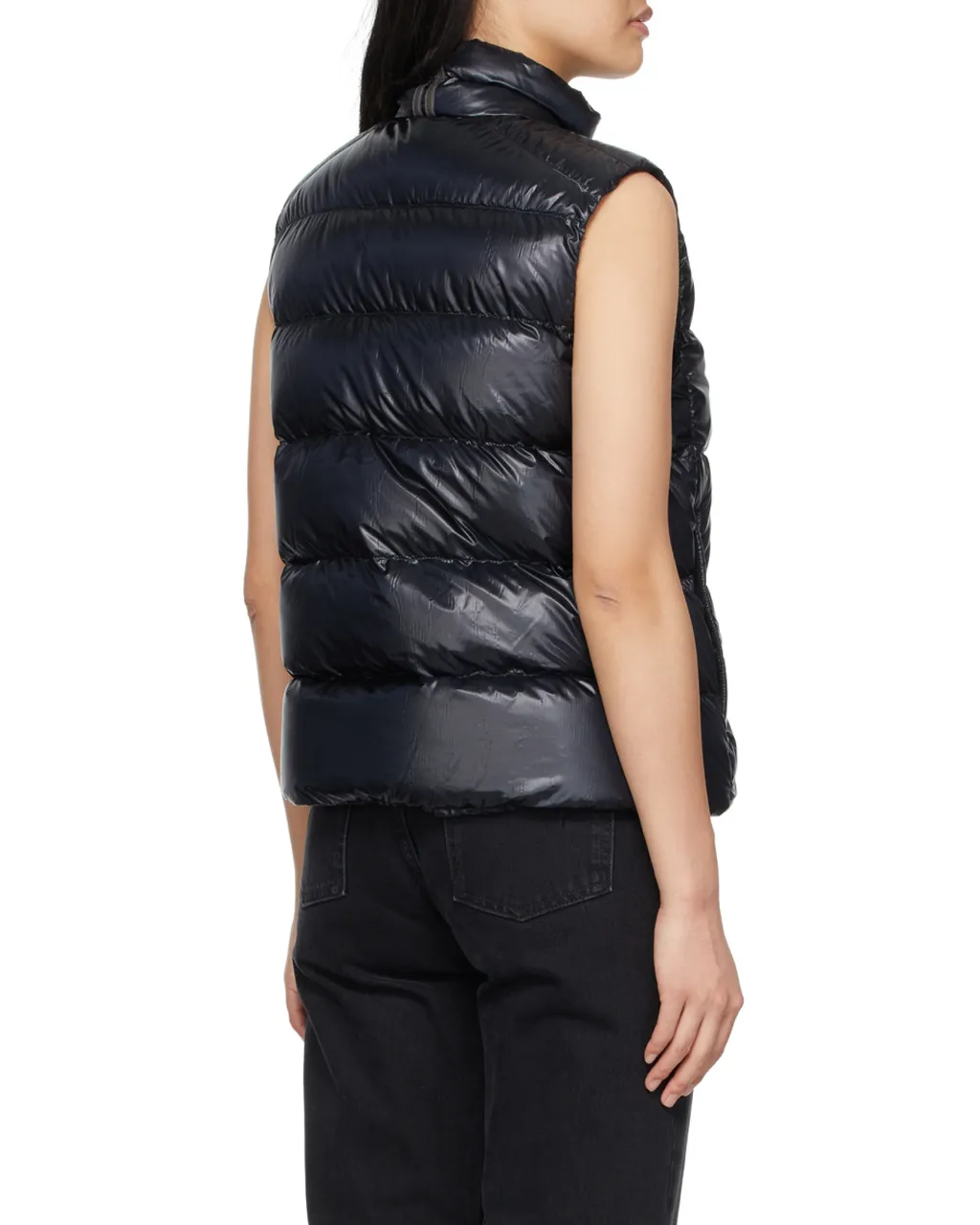 Logo Patch Zip-Up Padded Gilet