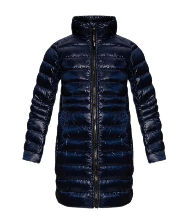 Logo-Patch Sleeve Padded Coat