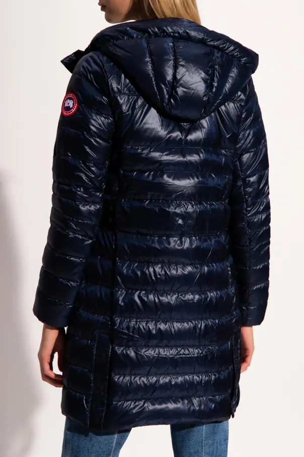 Logo-Patch Sleeve Padded Coat
