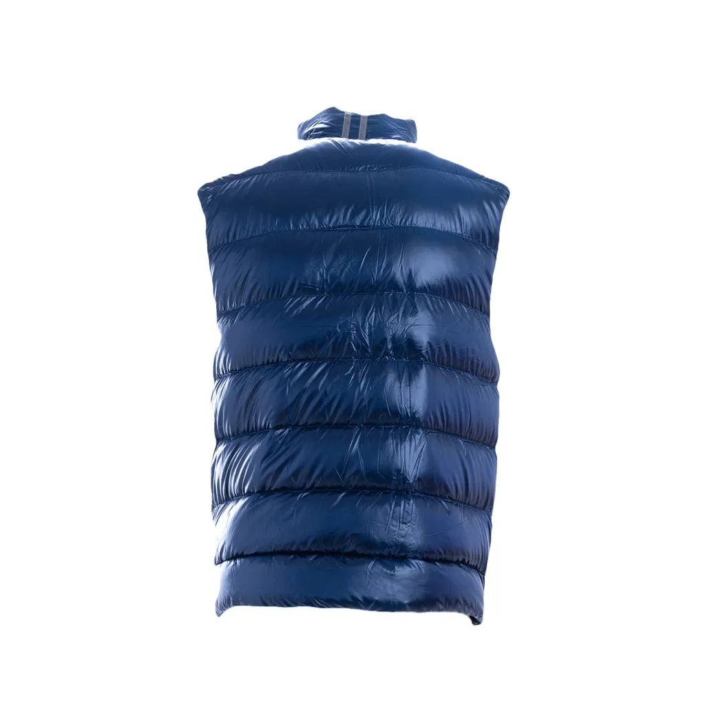 Zipped Logo Patch Down Gilet