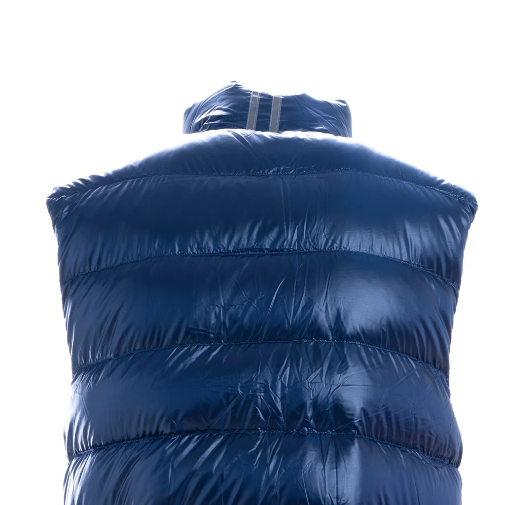 Zipped Logo Patch Down Gilet