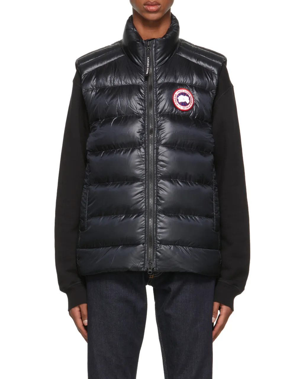 Crofton Zipped Logo Patch Down Gilet