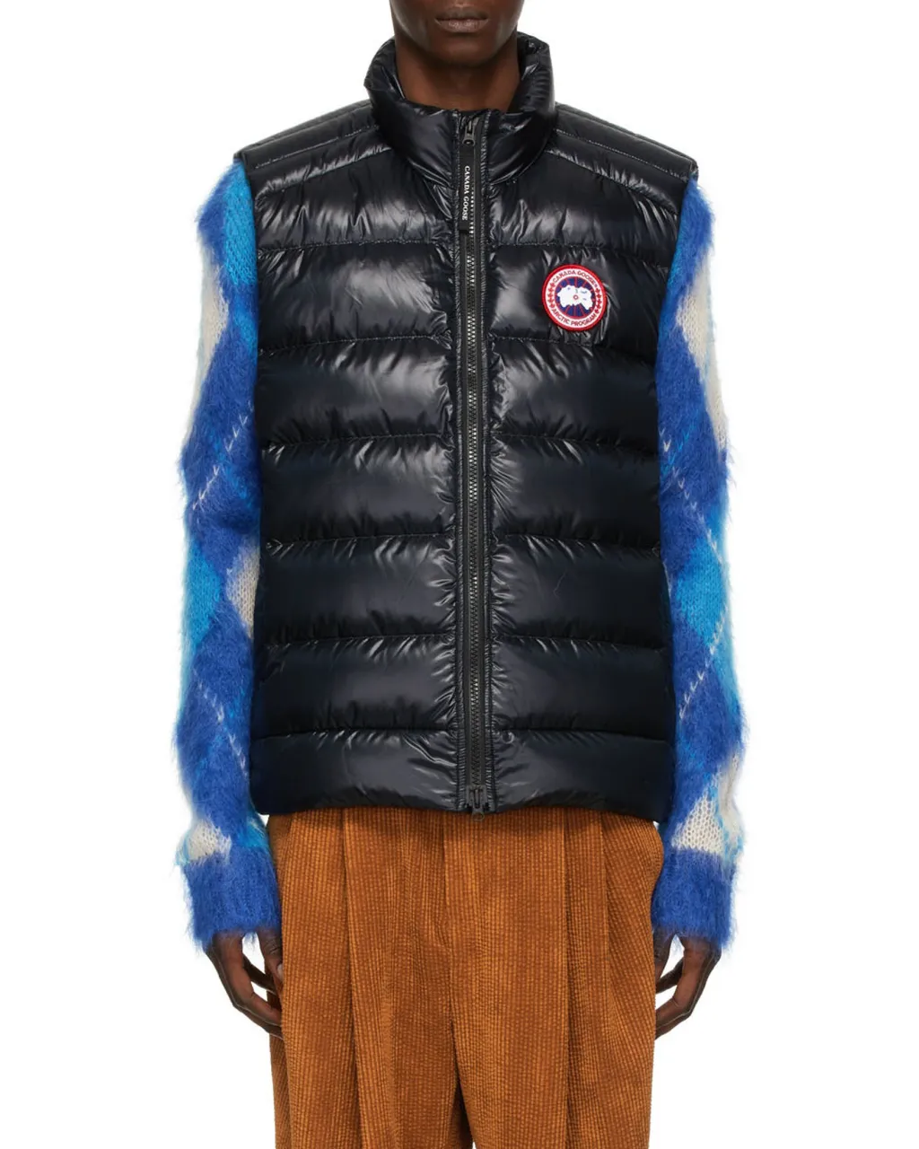 Crofton Zipped Logo Patch Down Gilet