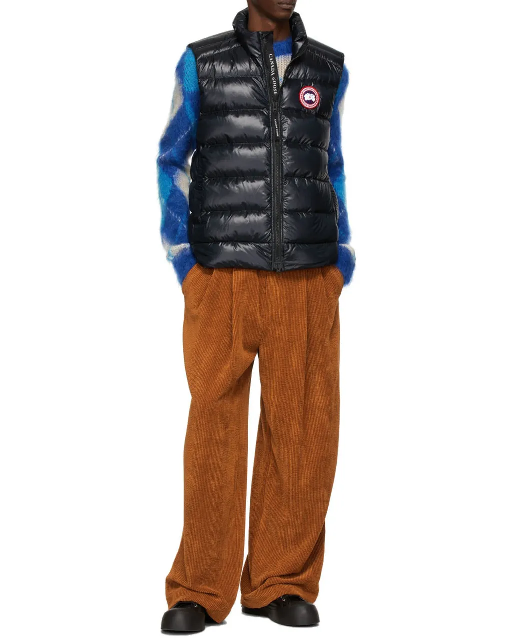 Crofton Zipped Logo Patch Down Gilet