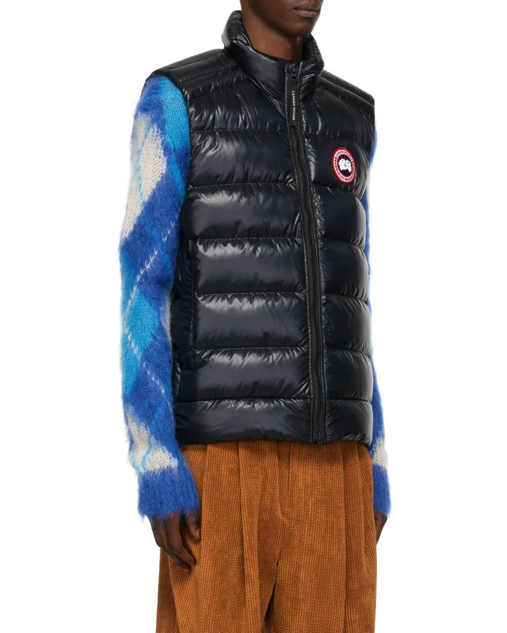 Crofton Zipped Logo Patch Down Gilet