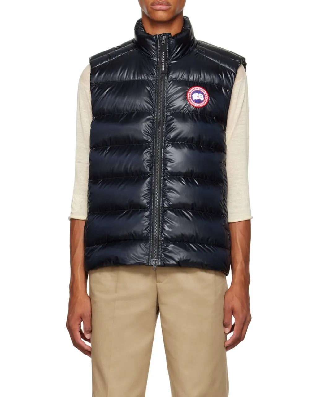 Crofton Zipped Logo Patch Down Gilet