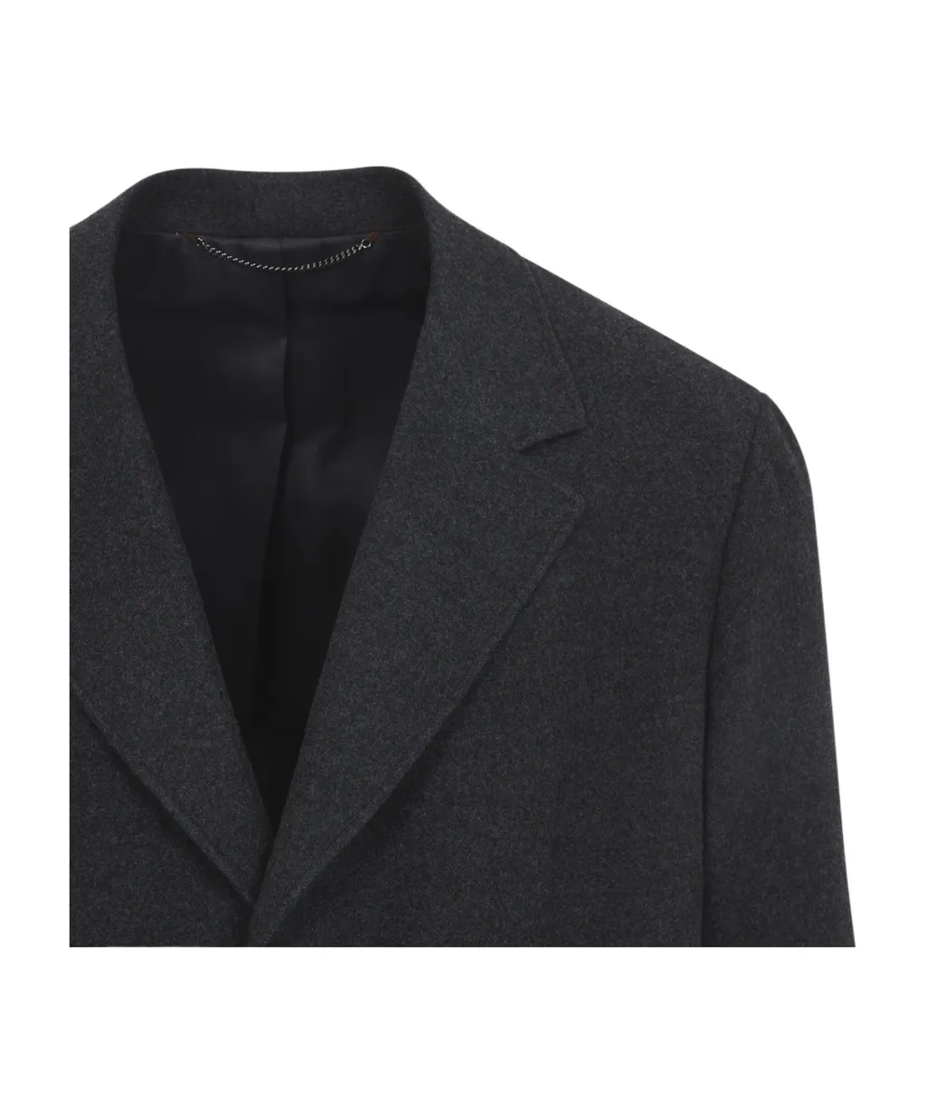 Wool Single-Breasted Coat