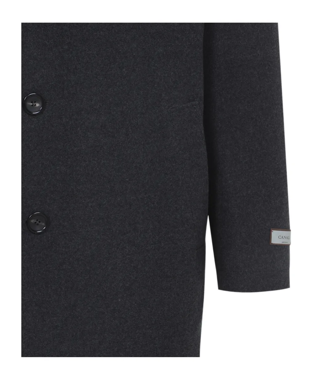 Wool Single-Breasted Coat