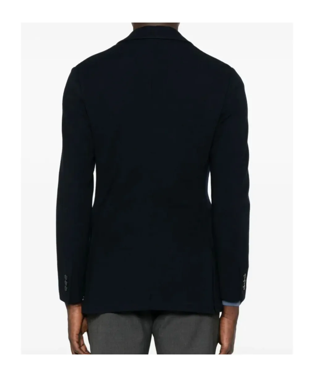 Patch-Pocket Knitted Blazer