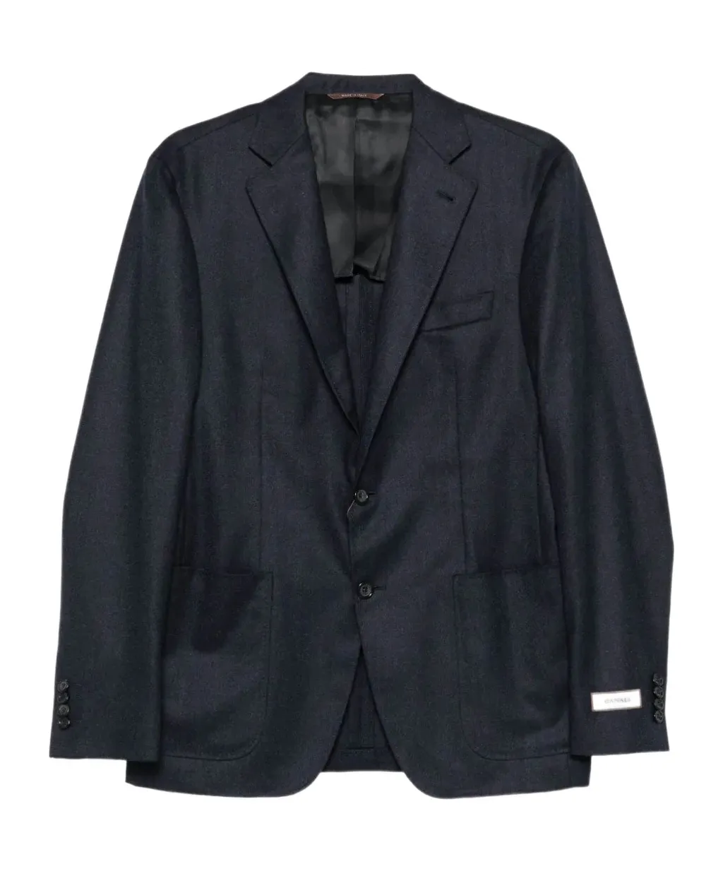 Patch-Pocket Two-Button Blazer