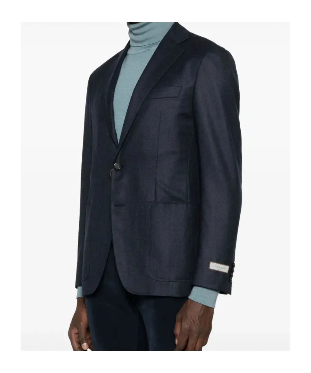 Patch-Pocket Two-Button Blazer