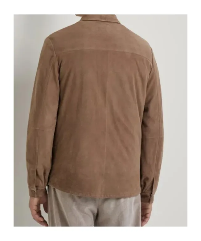 Suede Buttoned Jacket