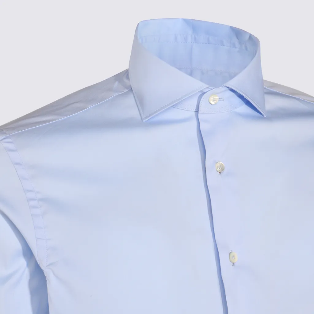 Long-Sleeve Button-Fastening Shirt