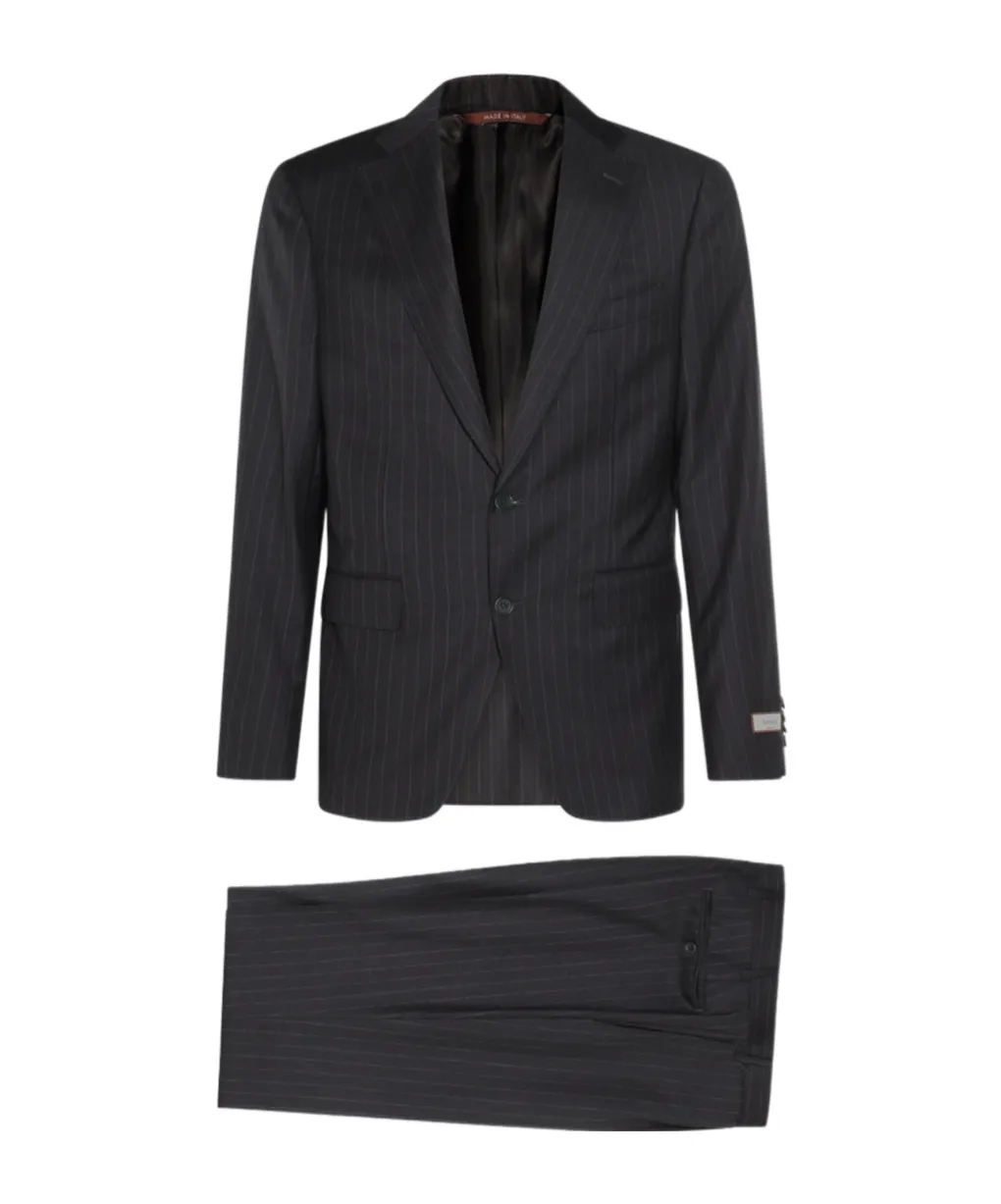 Pinstripe Wool Suit