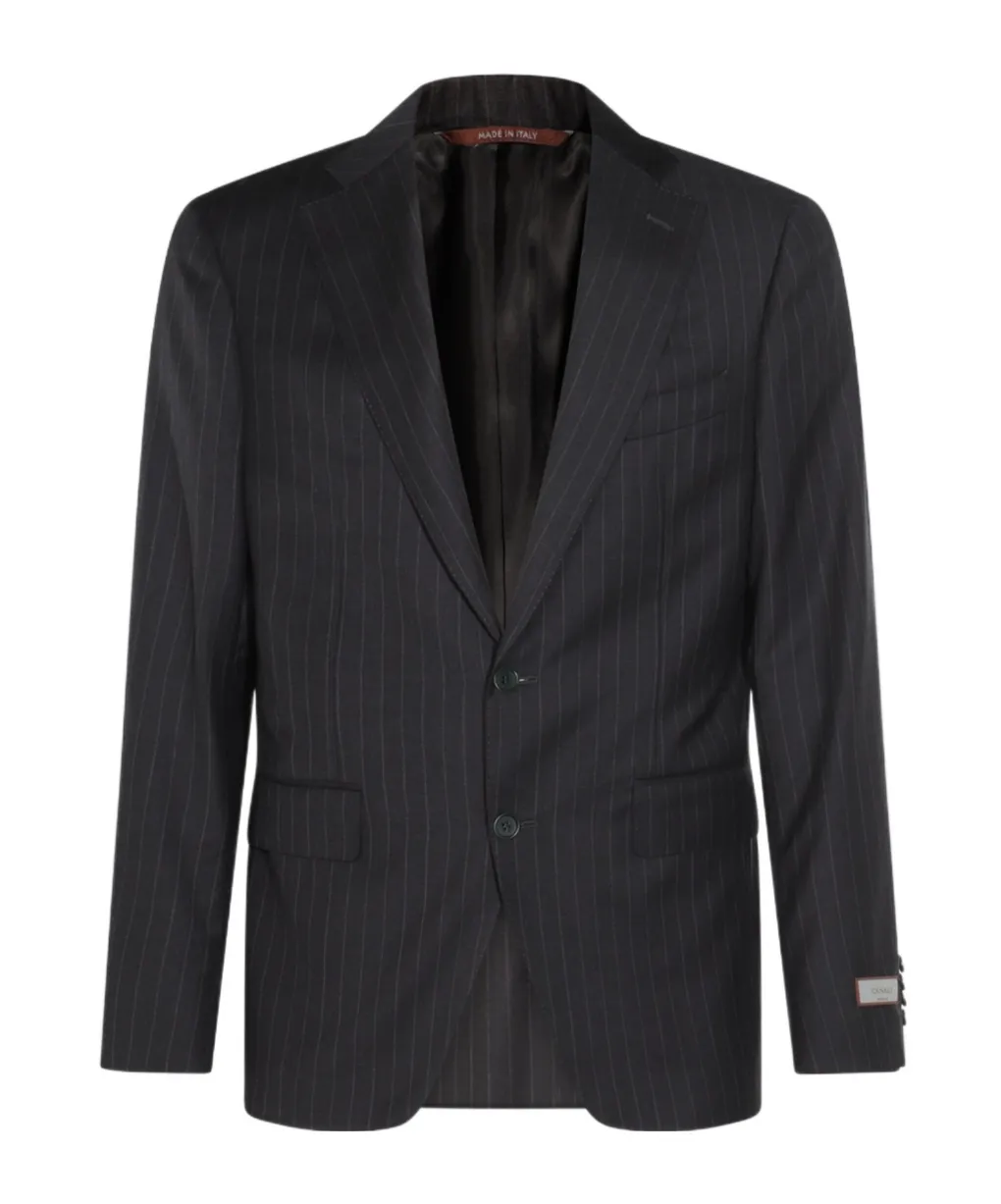 Pinstripe Wool Suit