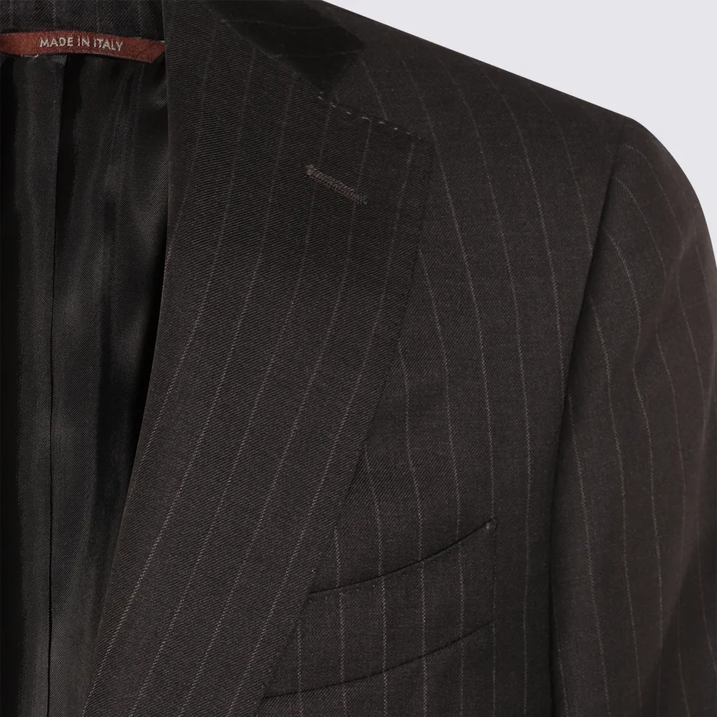 Pinstripe Wool Suit