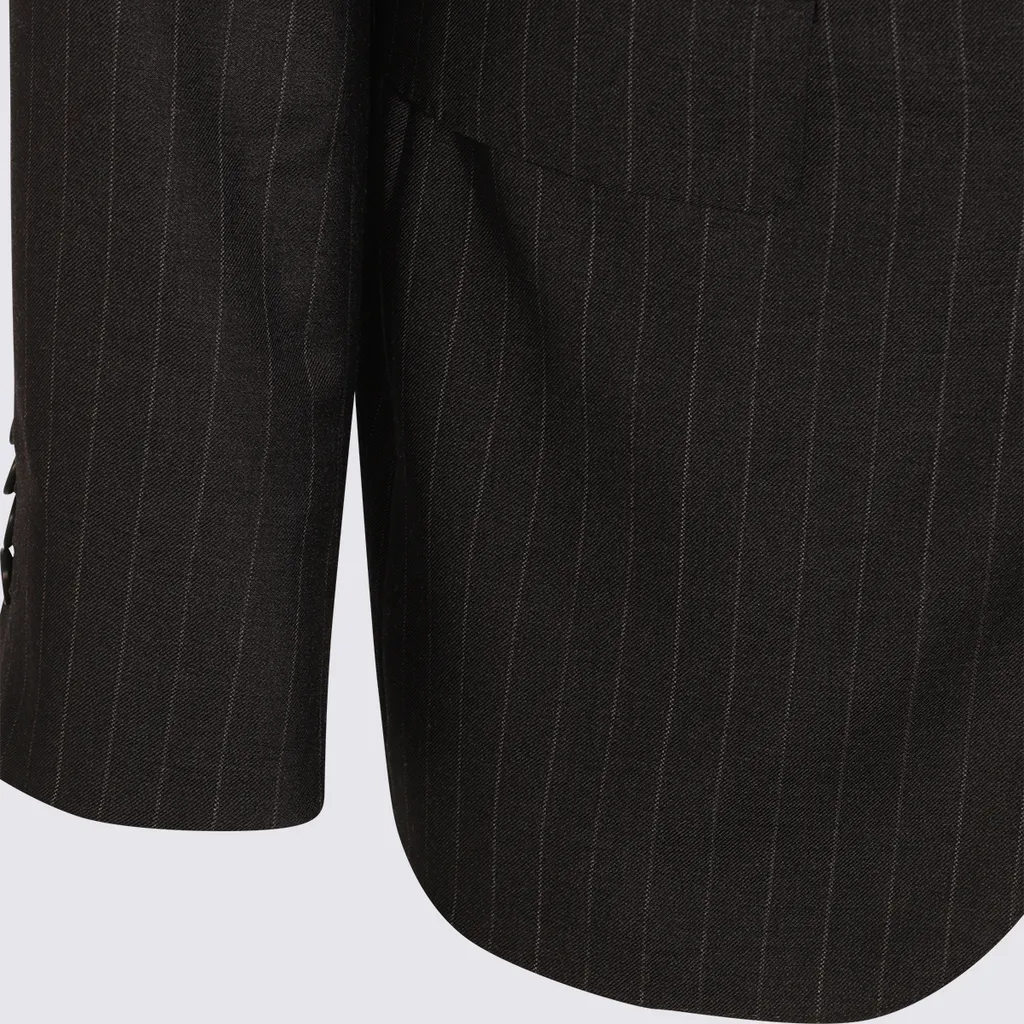 Pinstripe Wool Suit