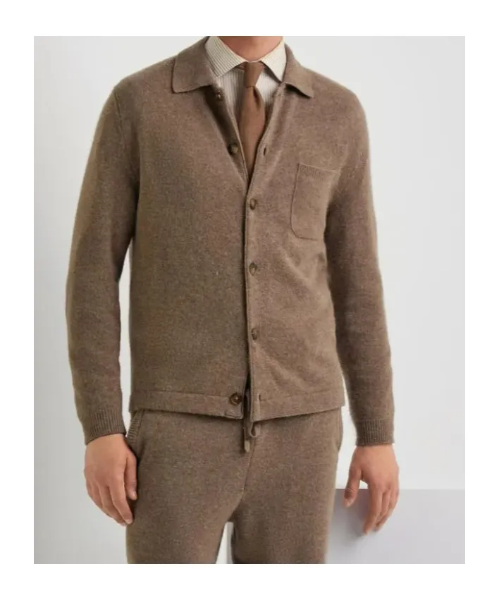 Buttoned Patch-Pocket Cardigan