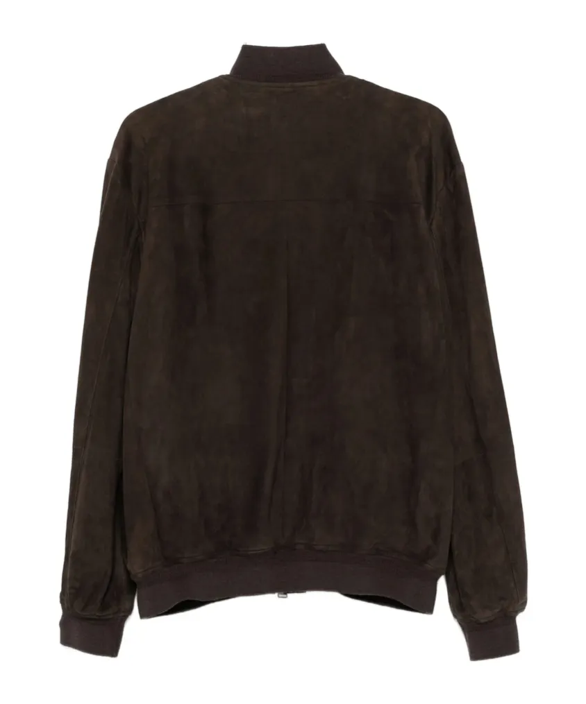 Suede Bomber Jacket