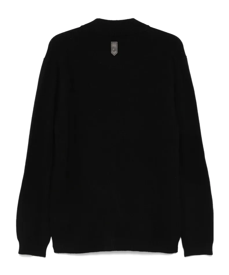 Wool-Blend Zip-Up Cardigan