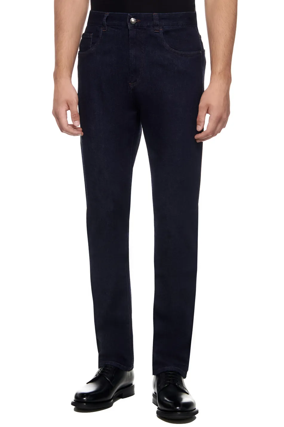 Logo-Patch Straight Jeans
