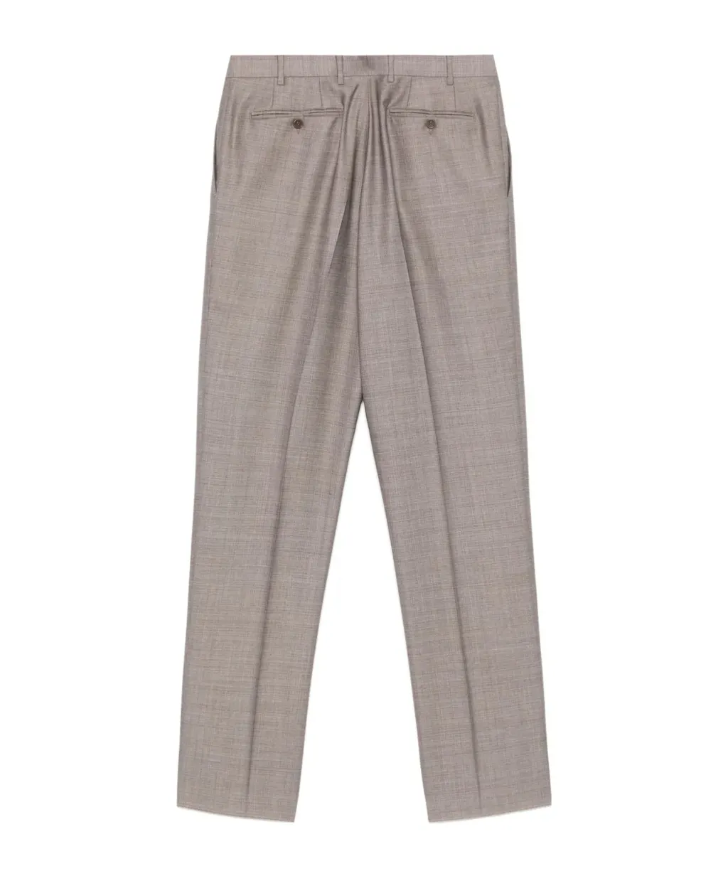 Mid-Rise Straight-Leg Trousers