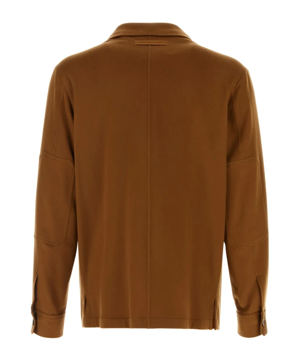 Long Sleeved Buttoned Overshirt
